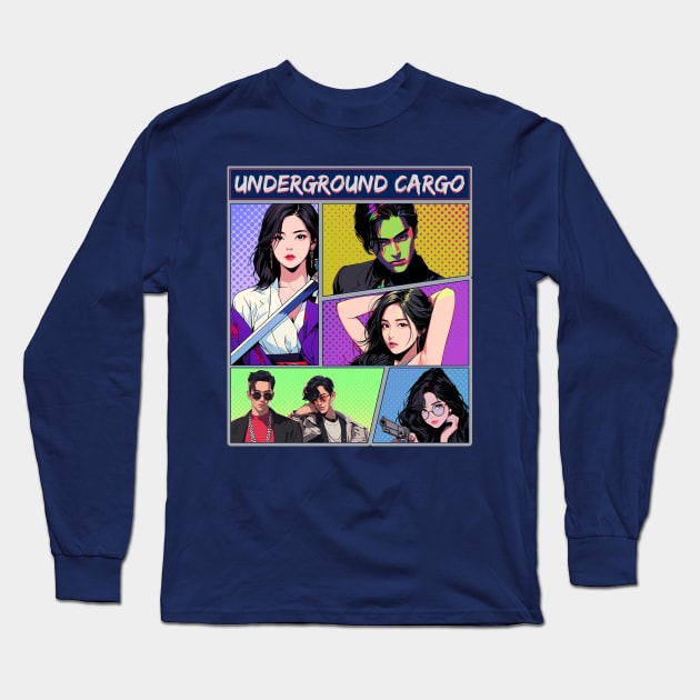 Underground Cargo Comic Manhwa Manga Long Sleeve T-Shirt by Underground Cargo